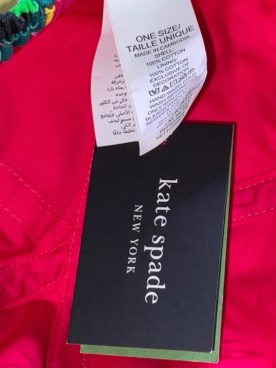 Kate Spade Orchid Bloom 100% Cotton Baseball Cap. One Size. NEW With Tags main image 5